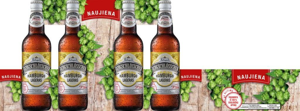 Prekės ženklas: NAUJIENA Kalnapilis BERGSCHLOESSCHEN HAMBURGO LAGERAS